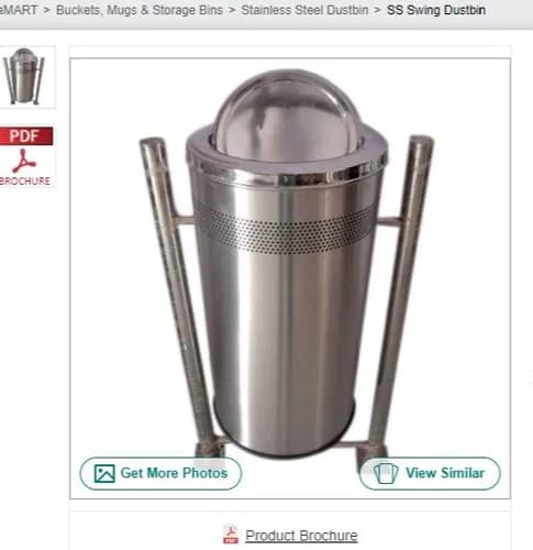 Stainless Steel Dustbin