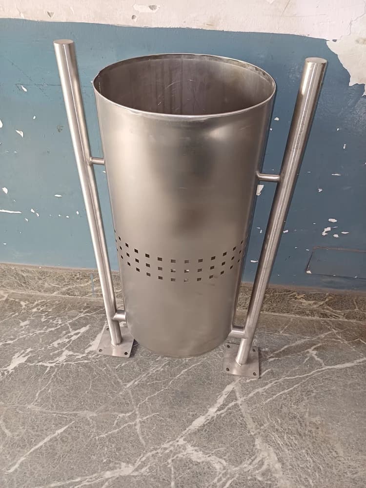 50L Single Stainless Steel Dustbin