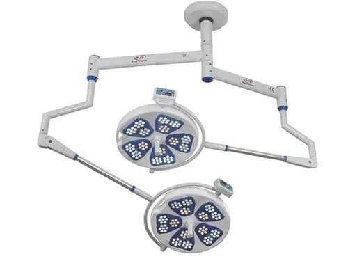 JAIN SURGICAL TWIN DOME LED Ceiling OT Light 76+76 LEDS