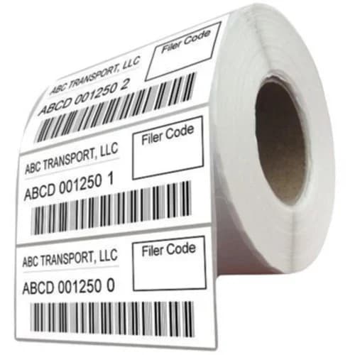 2X3 Inch Consumables Printed Barcode Label