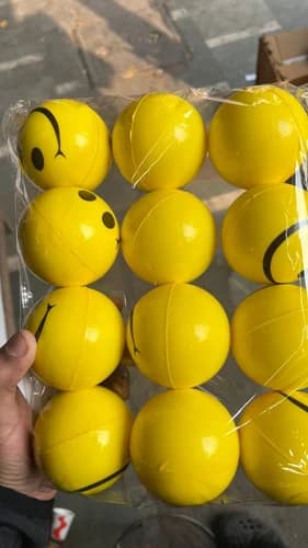 Smiley Stress Ball Hand Exercise Ball